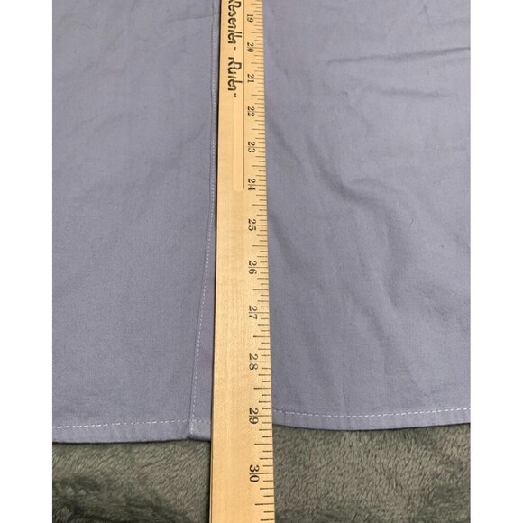 Back in the Saddle Shirt XL Blue Embroidered Flower Pearl Snap Western Cowgirl - Picture 15 of 16